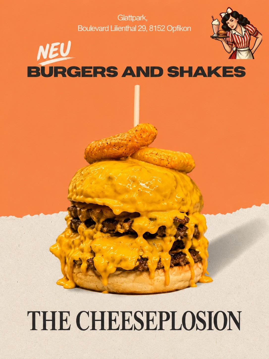 The Cheeseplosion – Neuheit von Burgers & Shakes